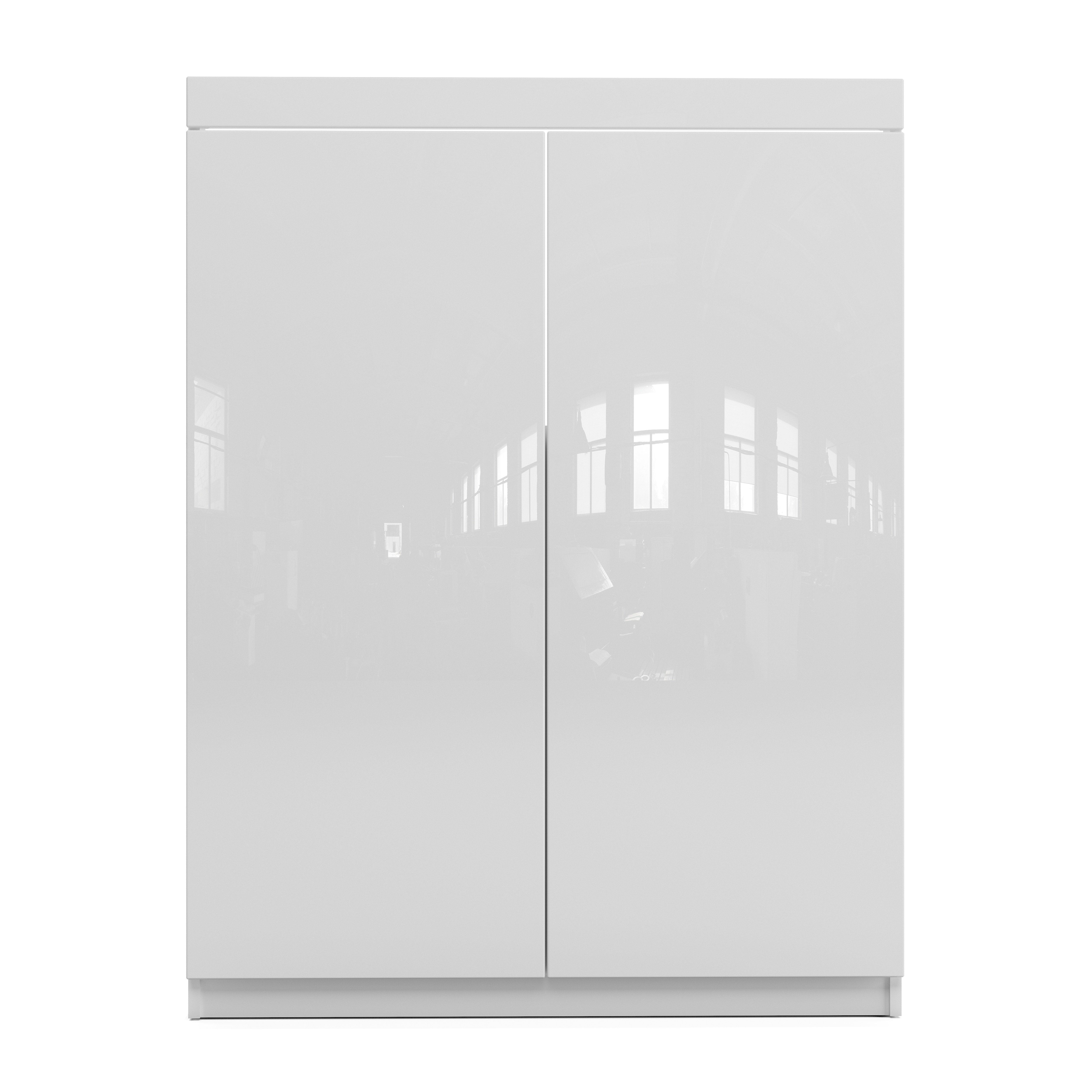 Drempelschrank nach Maß 2-türig – Individuell konfigurierbarer Dachschrägenschrank | Maßanfertigung für Drempel, Nischen & Dachschrägen | Perfekter Stauraum | Made in Germany