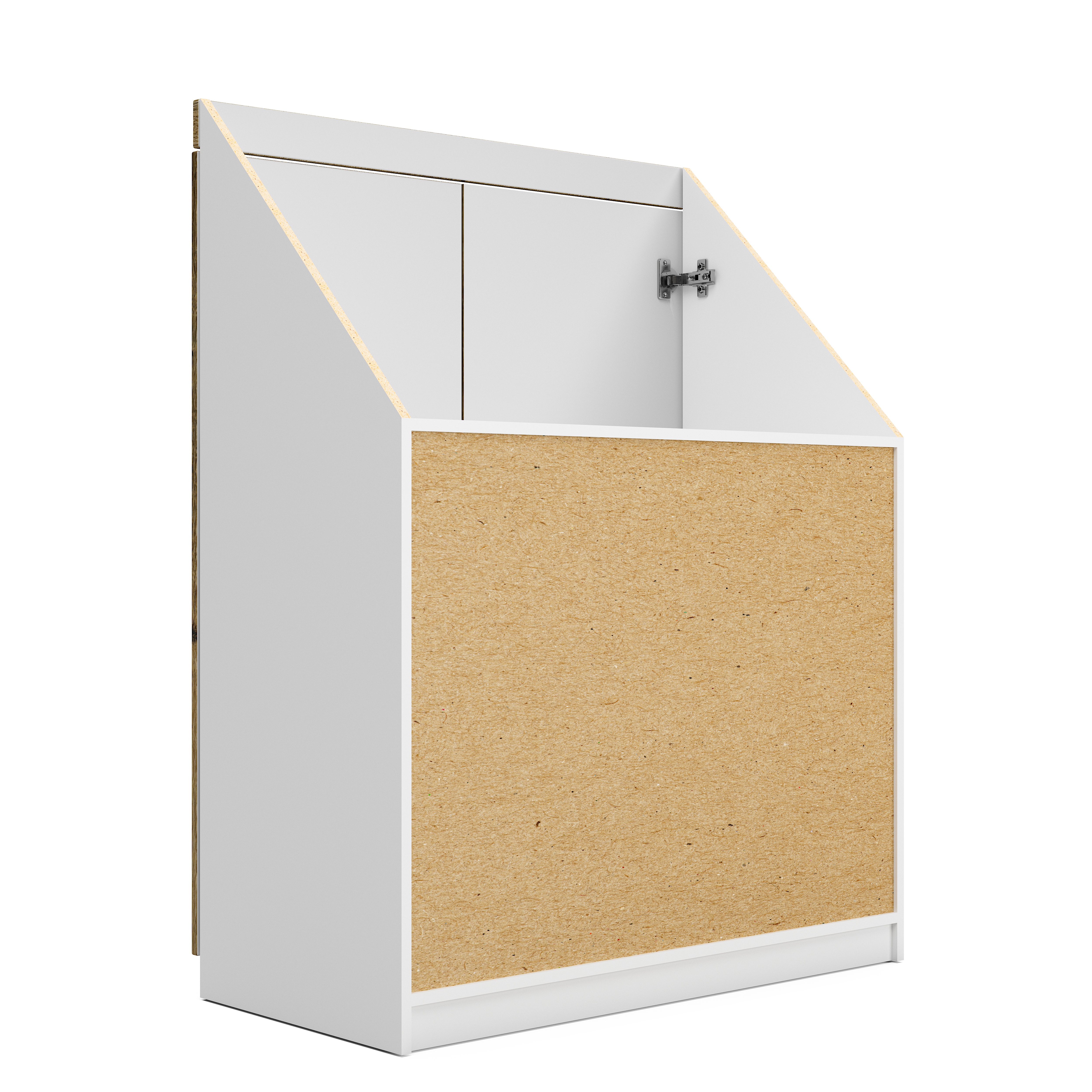 Drempelschrank nach Maß 2-türig – Individuell konfigurierbarer Dachschrägenschrank | Maßanfertigung für Drempel, Nischen & Dachschrägen | Perfekter Stauraum | Made in Germany