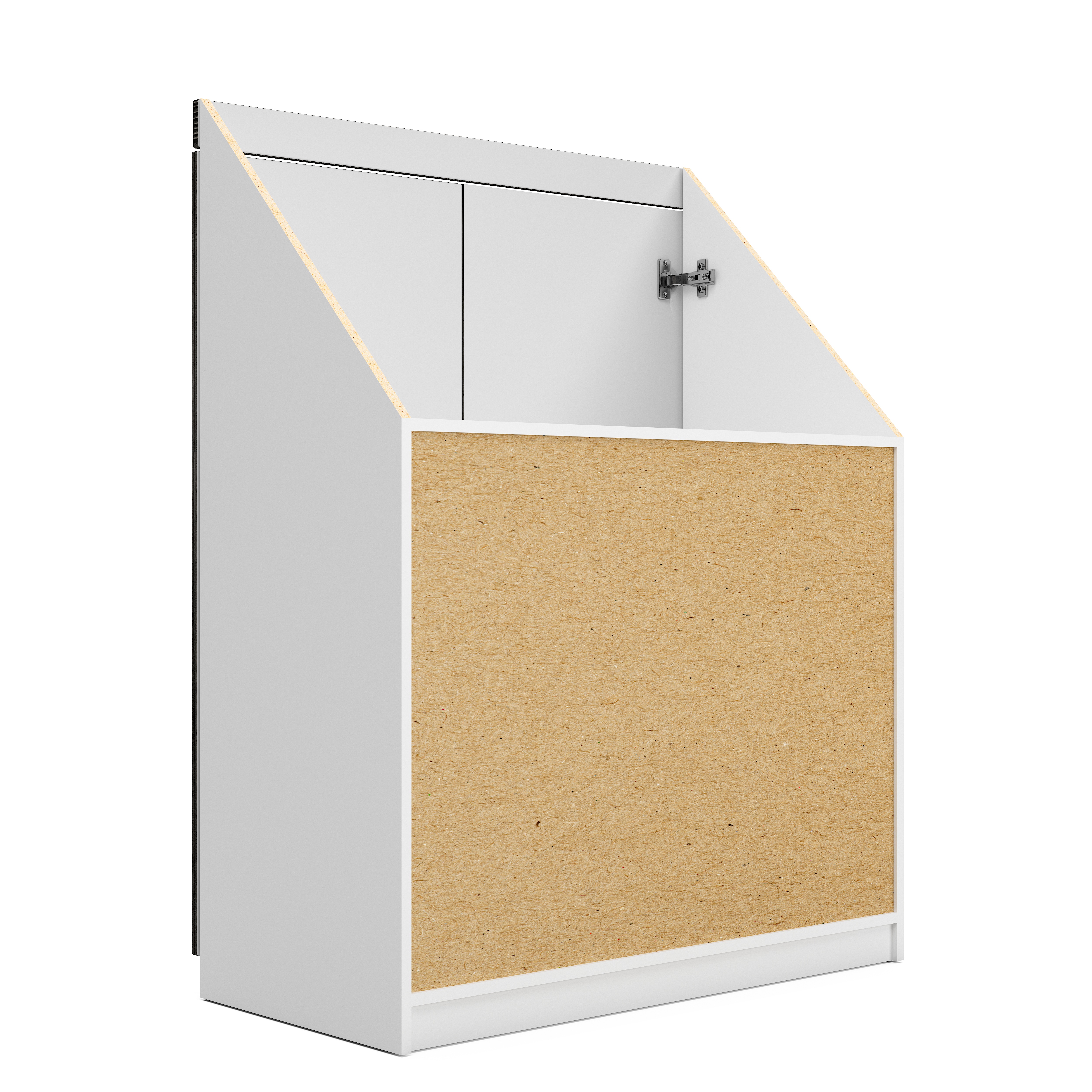 Drempelschrank nach Maß 2-türig – Individuell konfigurierbarer Dachschrägenschrank | Maßanfertigung für Drempel, Nischen & Dachschrägen | Perfekter Stauraum | Made in Germany