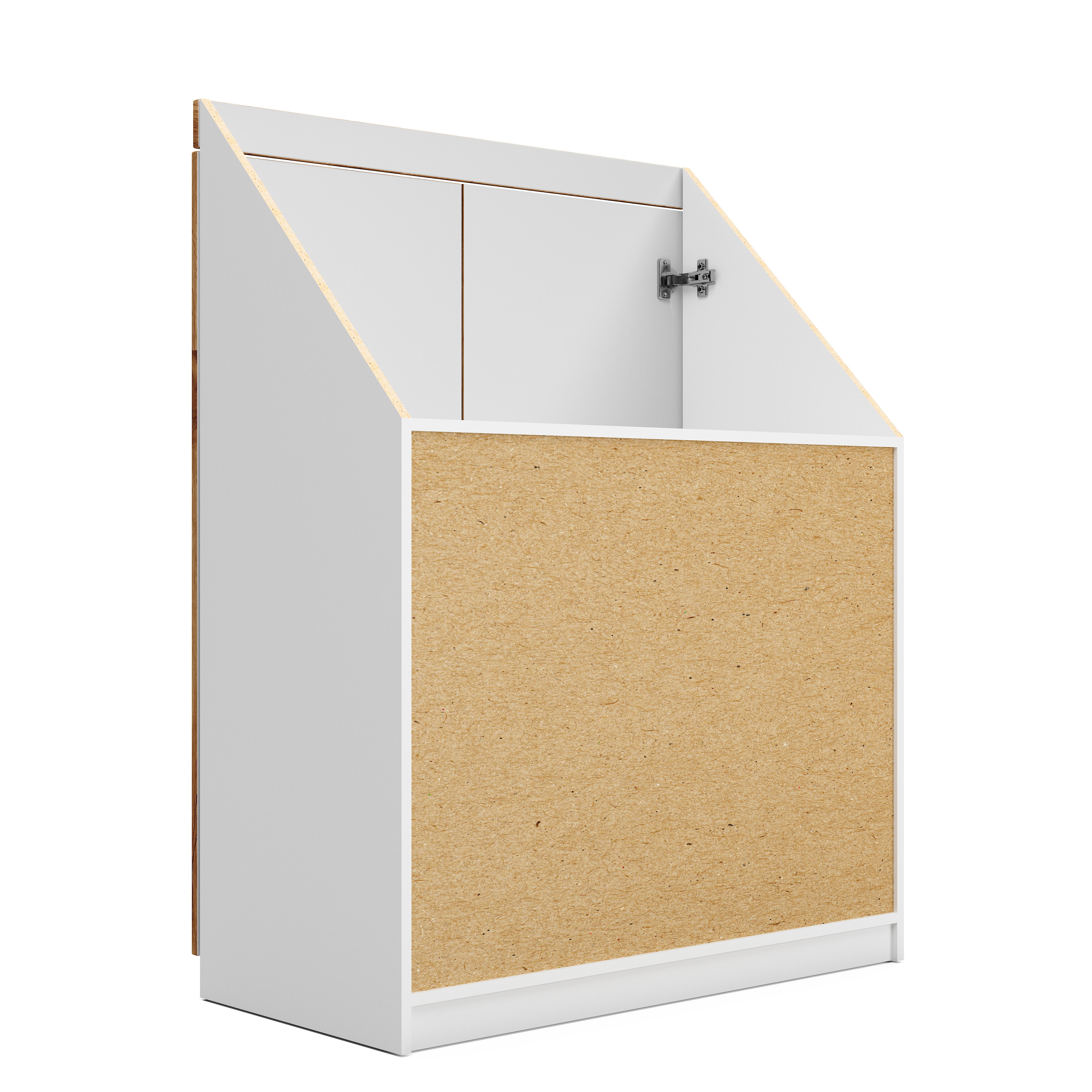 Drempelschrank nach Maß 2-türig – Individuell konfigurierbarer Dachschrägenschrank | Maßanfertigung für Drempel, Nischen & Dachschrägen | Perfekter Stauraum | Made in Germany